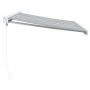 Toldo retráctil aluminio y tela gris antracita y blanco 3x2,5 m de , Toldos - Ref: Foro24-3216123, Precio: 479,29 €, Descuent...