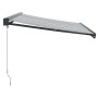 Toldo retráctil aluminio y tela gris antracita y blanco 3x2,5 m de , Toldos - Ref: Foro24-3216128, Precio: 497,61 €, Descuent...