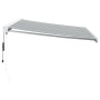 Toldo retráctil aluminio y tela gris antracita y blanco 4x3 m de , Toldos - Ref: Foro24-3216135, Precio: 1,00 €, Descuento: %