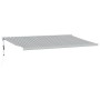 Toldo retráctil aluminio y tela gris antracita y blanco 5x3 m de , Toldos - Ref: Foro24-3216137, Precio: 789,80 €, Descuento: %