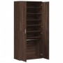 Engineered wood shoe cabinet in brown oak color, 80x39x178 cm by , Shoe racks and shoe organizers - Ref: Foro24-3276678, Pric...