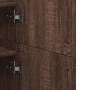 Engineered wood shoe cabinet in brown oak color, 80x39x178 cm by , Shoe racks and shoe organizers - Ref: Foro24-3276678, Pric...