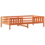 Bed set and bench with brown pine wood roof 90x200 cm by , Beds and slatted bases - Ref: Foro24-3282176, Price: 352,99 €, Dis...