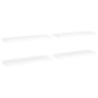 Floating wall shelves 4 pcs MDF white 80x23.5x3.8 cm by vidaXL, Shelves and shelves - Ref: Foro24-323816, Price: 61,88 €, Dis...