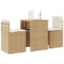 Gartenstühle und Tisch 3 Stück synthetisches Rattan Kissen beige von , Gartensets - Ref: Foro24-4003877, Preis: 200,92 €, Rab...