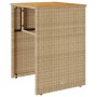 Gartenstühle und Tisch 3 Stück synthetisches Rattan Kissen beige von , Gartensets - Ref: Foro24-4003877, Preis: 200,92 €, Rab...