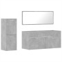 2-teiliges Badmöbel-Set Sperrholz Beton grau von , Badezimmermöbel - Ref: Foro24-3308534, Preis: 100,38 €, Rabatt: %