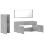 2-teiliges Badmöbel-Set Sperrholz Beton grau von , Badezimmermöbel - Ref: Foro24-3308534, Preis: 100,38 €, Rabatt: %