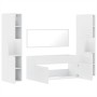 4-piece bathroom furniture set, white plywood by , Bathroom furniture - Ref: Foro24-3308536, Price: 183,04 €, Discount: %