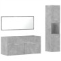 2-teiliges Badmöbel-Set Sperrholz Beton grau von , Badezimmermöbel - Ref: Foro24-3308529, Preis: 139,33 €, Rabatt: %