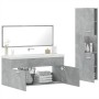 2-teiliges Badmöbel-Set Sperrholz Beton grau von , Badezimmermöbel - Ref: Foro24-3308529, Preis: 139,33 €, Rabatt: %