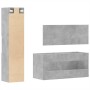 Set muebles de baño 2 piezas madera contrachapada gris hormigón de , Muebles de baño - Ref: Foro24-3308529, Precio: 136,61 €,...