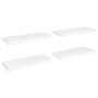 Estante flotante de pared 4 uds MDF blanco 60x23,5x3,8 cm de vidaXL, Estantes y estanterías - Ref: Foro24-323813, Precio: 48,...