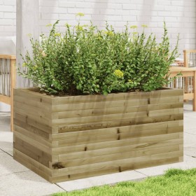 Pine wood planter box treated with preservatives, 90x60x45.5 cm by , Pots and planters - Ref: Foro24-847282, Price: 120,99 €,...