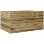 Pine wood planter box treated with preservatives, 90x60x45.5 cm by , Pots and planters - Ref: Foro24-847282, Price: 120,44 €,...