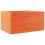 Solid pine wood planter in brown wax 90x60x45.5 cm by , Pots and planters - Ref: Foro24-847280, Price: 135,08 €, Discount: %