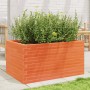 Solid pine wood planter in brown wax 90x60x45.5 cm by , Pots and planters - Ref: Foro24-847280, Price: 135,08 €, Discount: %