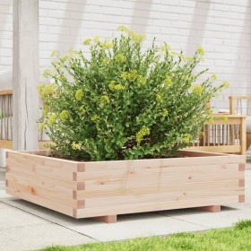 Jardinera de madera maciza de pino 90x90x26,5 cm de , Maceteros y jardineras - Ref: Foro24-847313, Precio: 93,88 €, Descuento: %