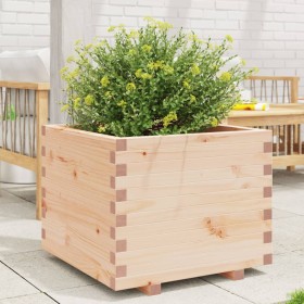 Solid pine wood planter 60x60x49.5 cm by , Pots and planters - Ref: Foro24-847358, Price: 103,01 €, Discount: %