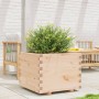 Solid pine wood planter 60x60x49.5 cm by , Pots and planters - Ref: Foro24-847358, Price: 102,99 €, Discount: %