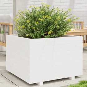 Jardinera madera maciza de pino blanco 70x70x49,5 cm de , Maceteros y jardineras - Ref: Foro24-847364, Precio: 144,99 €, Desc...