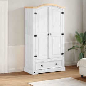 Corona wardrobe made of solid white pine wood 102x52x186 cm by , Wardrobes - Ref: Foro24-4012157, Price: 373,99 €, Discount: %