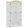 Corona Schrank aus massivem Kiefernholz weiß 102x52x186 cm von , Kleiderschränke - Ref: Foro24-4012157, Preis: 433,45 €, Raba...