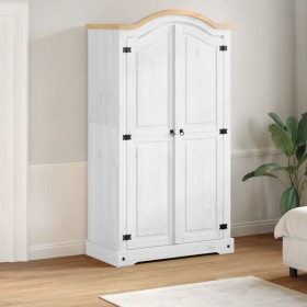 Corona wardrobe made of solid white pine wood 102x52x186 cm by , Wardrobes - Ref: Foro24-4012155, Price: 317,75 €, Discount: %