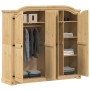 Corona Schrank aus massivem Kiefernholz 194x52x186 cm von , Kleiderschränke - Ref: Foro24-4012162, Preis: 662,44 €, Rabatt: %