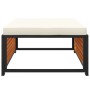 Garden stool with acacia wood cushion 68x68x30 cm by , Modular outdoor sofas - Ref: Foro24-367647, Price: 107,40 €, Discount: %