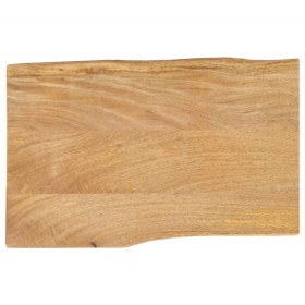 Solid mango wood natural edge table top 50x40x3.8 cm by , Table tops - Ref: Foro24-370727, Price: 34,99 €, Discount: %