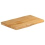 Solid mango wood natural edge table top 50x40x3.8 cm by , Table tops - Ref: Foro24-370727, Price: 34,35 €, Discount: %