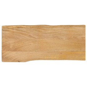 Solid mango wood table top with natural edge, 90x40x3.8 cm by , Table tops - Ref: Foro24-370731, Price: 62,22 €, Discount: %