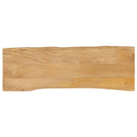 Solid mango wood natural edge table top 110x40x3.8 cm by , Table tops - Ref: Foro24-370733, Price: 70,76 €, Discount: %