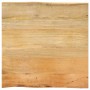 Solid mango wood natural edge table top 60x60x3.8 cm by , Table tops - Ref: Foro24-370738, Price: 61,84 €, Discount: %