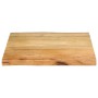 Solid mango wood natural edge table top 60x60x3.8 cm by , Table tops - Ref: Foro24-370738, Price: 61,84 €, Discount: %