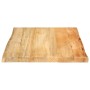 Solid mango wood natural edge table top 60x60x3.8 cm by , Table tops - Ref: Foro24-370738, Price: 61,84 €, Discount: %