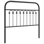 Black metal headboard 100 cm by , Headboards and footboards - Ref: Foro24-376629, Price: 38,73 €, Discount: %