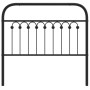 Black metal headboard 100 cm by , Headboards and footboards - Ref: Foro24-376629, Price: 38,73 €, Discount: %