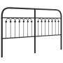 Cabecero de metal negro 150 cm de , Cabeceros y pies de cama - Ref: Foro24-376634, Precio: 53,95 €, Descuento: %