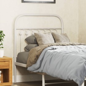 Cabecero de metal blanco 80 cm de , Cabeceros y pies de cama - Ref: Foro24-376676, Precio: 37,99 €, Descuento: %