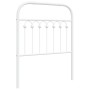 White metal headboard 80 cm by , Headboards and footboards - Ref: Foro24-376676, Price: 37,84 €, Discount: %