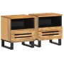 Bedside tables 2 units solid rough mango wood 40x34x46 cm by , Nightstands - Ref: Foro24-377467, Price: 142,63 €, Discount: %