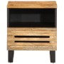 Bedside tables 2 units solid rough mango wood 40x34x46 cm by , Nightstands - Ref: Foro24-377467, Price: 142,63 €, Discount: %