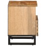 Bedside tables 2 units solid rough mango wood 40x34x46 cm by , Nightstands - Ref: Foro24-377467, Price: 142,63 €, Discount: %