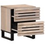 Mesitas de noche 2 uds madera de mango blanqueado 40x34x46 cm de , Mesitas de noche - Ref: Foro24-377433, Precio: 171,99 €, D...