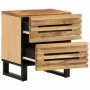 Bedside tables 2 units solid rough mango wood 40x34x46 cm by , Nightstands - Ref: Foro24-377427, Price: 155,03 €, Discount: %