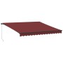 Manual retractable awning in burgundy color, 400x350 cm. by , Awnings - Ref: Foro24-3214998, Price: 435,52 €, Discount: %