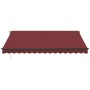 Manual retractable awning in burgundy color, 400x350 cm. by , Awnings - Ref: Foro24-3214998, Price: 435,52 €, Discount: %