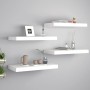 Floating wall shelves 4 pcs white MDF 50x23x3.8 cm by vidaXL, Shelves and shelves - Ref: Foro24-323810, Price: 47,34 €, Disco...